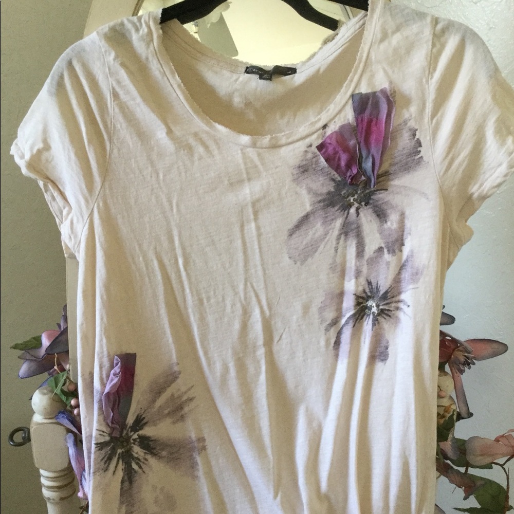 Artsy boho J Crew embellished ribbon roses L